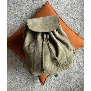 Vintage Coach 4938 Sage Green Nubuc Sonoma Drawstring Backpack Bag Italy